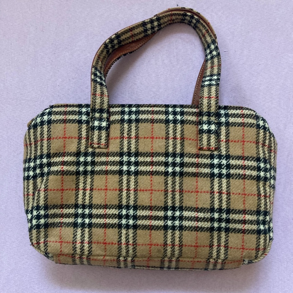 Vintage Burberry wool purse